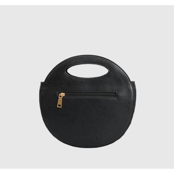 NEW MELIE BIANCO women\'s lola vegan handbag in black